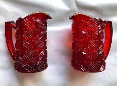 Two Stained Glass Jugs