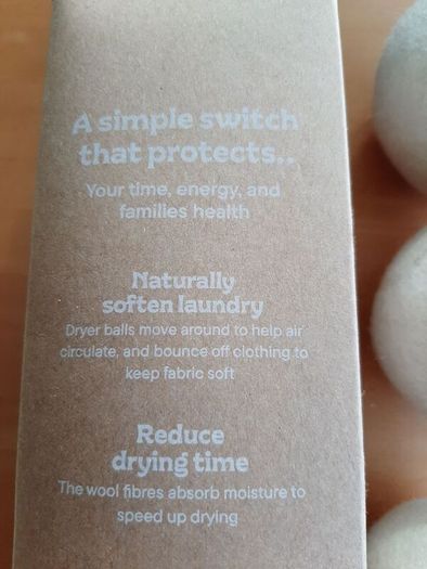 100% wool dryer balls BNIB