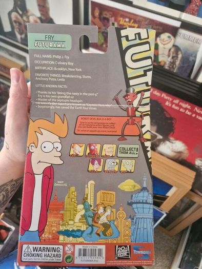 Futurama Fry Action Figure 2007 Toynami