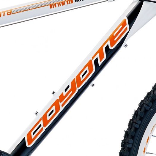 18" Coyote Minnesota Gents Alloy FS Disc, 24 Speed, White/Black