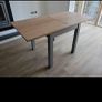 Dove Grey Oak Effect 4 to 6 Seater Foldable Extending Dining Table Image 3