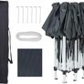 Gazebo 3 x 6 m Pop-Up Blue Water-Repellent with Bag UV Protection Folding Gazebo Garden Tent Party Tent Image 7