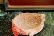 Vintage italian pebble lava trinket dish