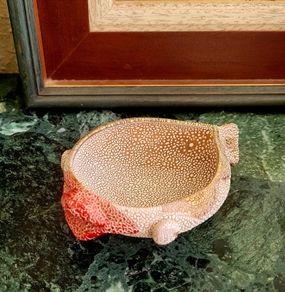 Vintage italian pebble lava trinket dish