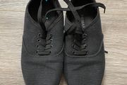 Black Canvas Shoes: Size 4