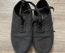 Black Canvas Shoes: Size 4
