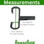 Hanging Basket Brackets for Concrete Fence Posts [2 PACK] Supports Easy Fill Baskets, Lantern Bird Feeders Adjustable Height Visit the HowseHold Store Image 5