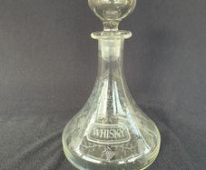 Whisky decanter engraved