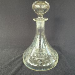 Whisky decanter engraved