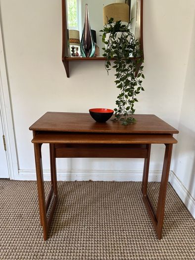 Vintage Retro Mid Century Danish Johannes Andersen Nest of Tables