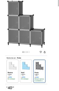 6 Cube Storage Cabinet with Doors