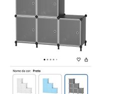 6 Cube Storage Cabinet with Doors