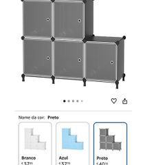 6 Cube Storage Cabinet with Doors