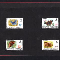 1981 Guernsey Butterflies Commemorative Stamps Presentation Pack