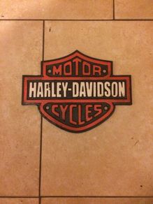 Harley Davidson cast iron sign free postage