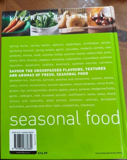 Seasonal food cookbook