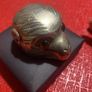 Antique Silver Monkey Head Image 3