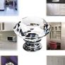 NEW 25Pcs Crystal Door Knob, 30MM Diamond Drawer Knobs Crystal Door Handles Diamond Pulls for Home Kitchen Office Chest Cabinet Drawer Image 3