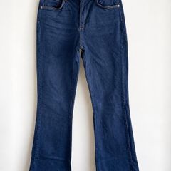 Mos Mosh Jessica Kyoto Flare Jeans W26 UK 8 Dark Blue