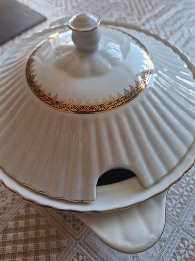 vintage ceramic soup serving vase