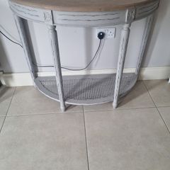 Half moon hall table