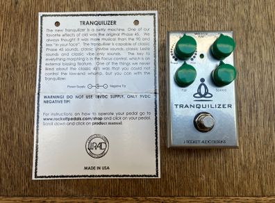 Discontinued pedals - J.Rockett Tranquilizer, Fulltone Bassdrive, Boss DD-5