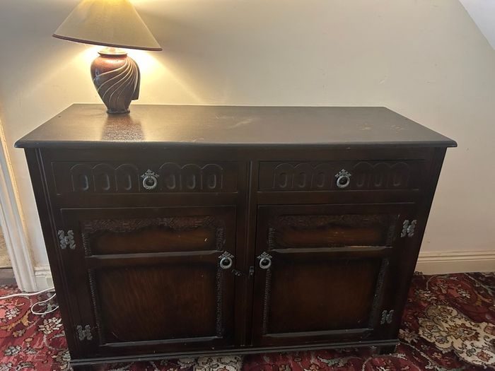 Furniture - Table, Chairs & 2 Cabinets
