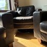 Free Real Leather Couches & Armchair Image 6