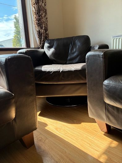 Free Real Leather Couches & Armchair
