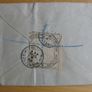 1936 Belgium Registered AirMail Envelope Image 2