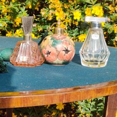3x vintage perfume atomizers