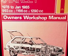 Haynes. Toyota Starlet. Rear Wheel Drive. 1978/85. Owners Workshop Manual.