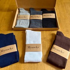 Mysocks Unisex Luxury Knee High Socks Gift Box Set ,6 Pack, Dark 8-11 - Premium Cotton Blend Ribbed Dress Socks, Brand New Multi-Color Bundle