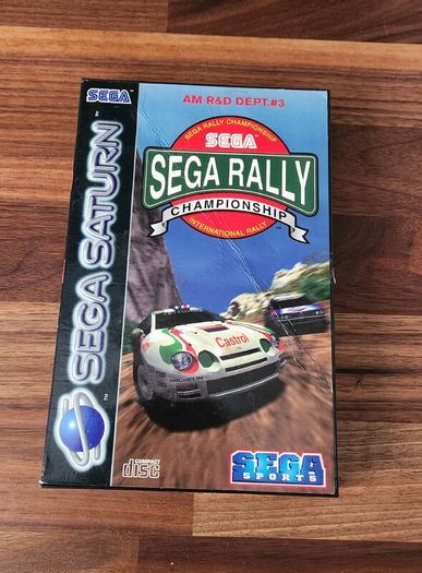 Sega Rally Sega Saturn + Sega Saturn - Arcade Racer Steering Wheel