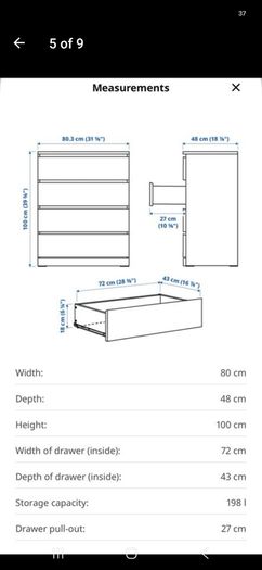 chest of drawers