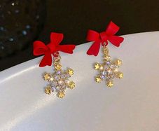 christmas earrings