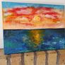 Abstract Sunset painting Image 2