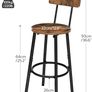 Bar Stools Set of 2, Breakfast Bar Stools Image 2