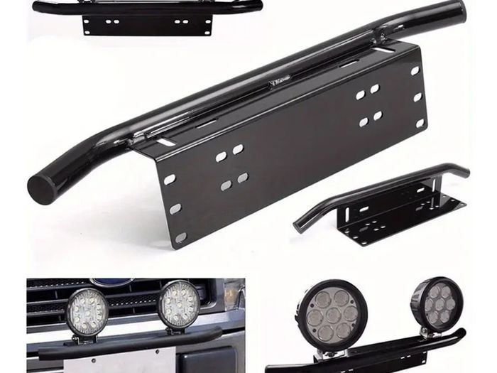 Universal Spotlight Frame Car Auxiliary Lamp Light & Off-Road License Plate Light Modification