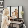 Dressing table set with folding mirror Image 5