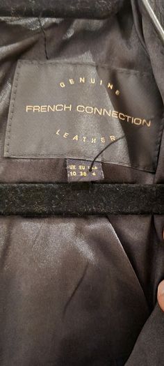 French Connection Genuine leather mini dress