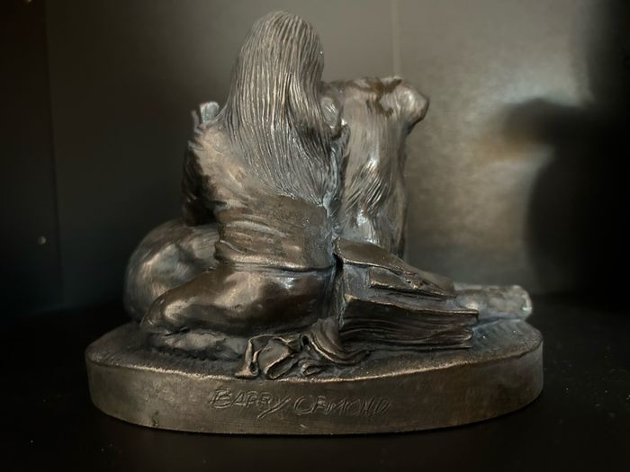 Bronze Figurine by Barry Ormond Reading Lesson