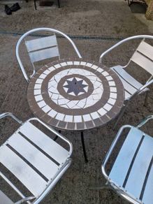 patio table and 4 chairs