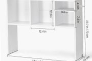 Vevor White Desktop Bookshelf