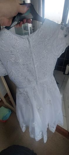 Girls white communion dress
