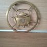 Vintage  Heavy Brass Teapot Trivet 18cm  Diameter Image 4