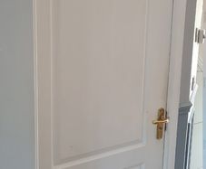 White fire doors