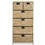 Storage Unit with 6 Baskets 47x37x100 cm Water Hyacinth Image 6