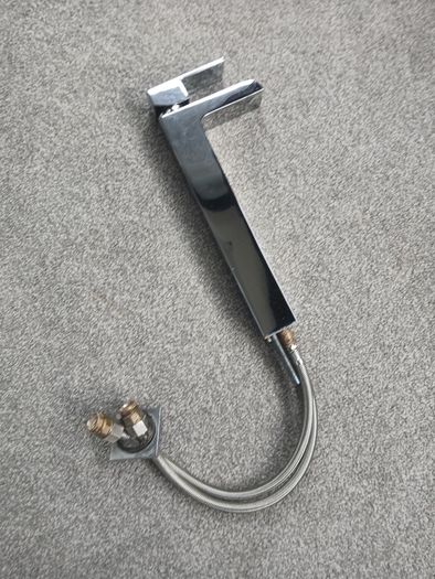 Modern chrome basin mixer tap