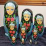 Vintage Russian Matryoshka Nesting Dolls 10 Pieces Moscow 1991 Signed S A Petukhova 25cm Image 2